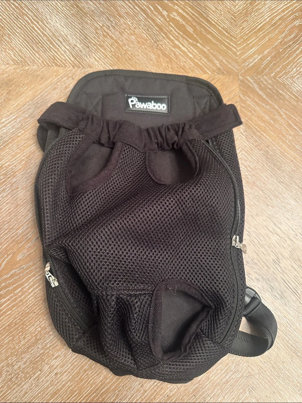 Pawaboo Black Front Dog Carrier Backpack - Hands-Free Pet Travel